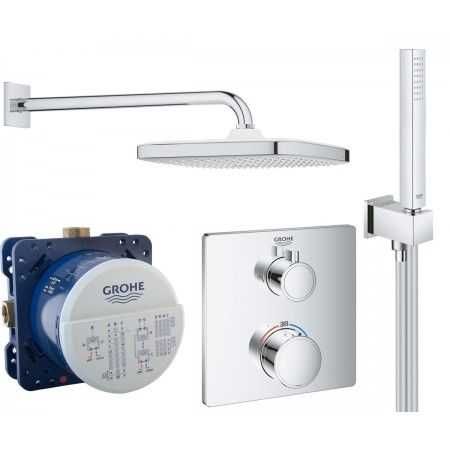 Душевая система скрытого монтажа Grohe Grohtherm Cube Tempesta Cube250