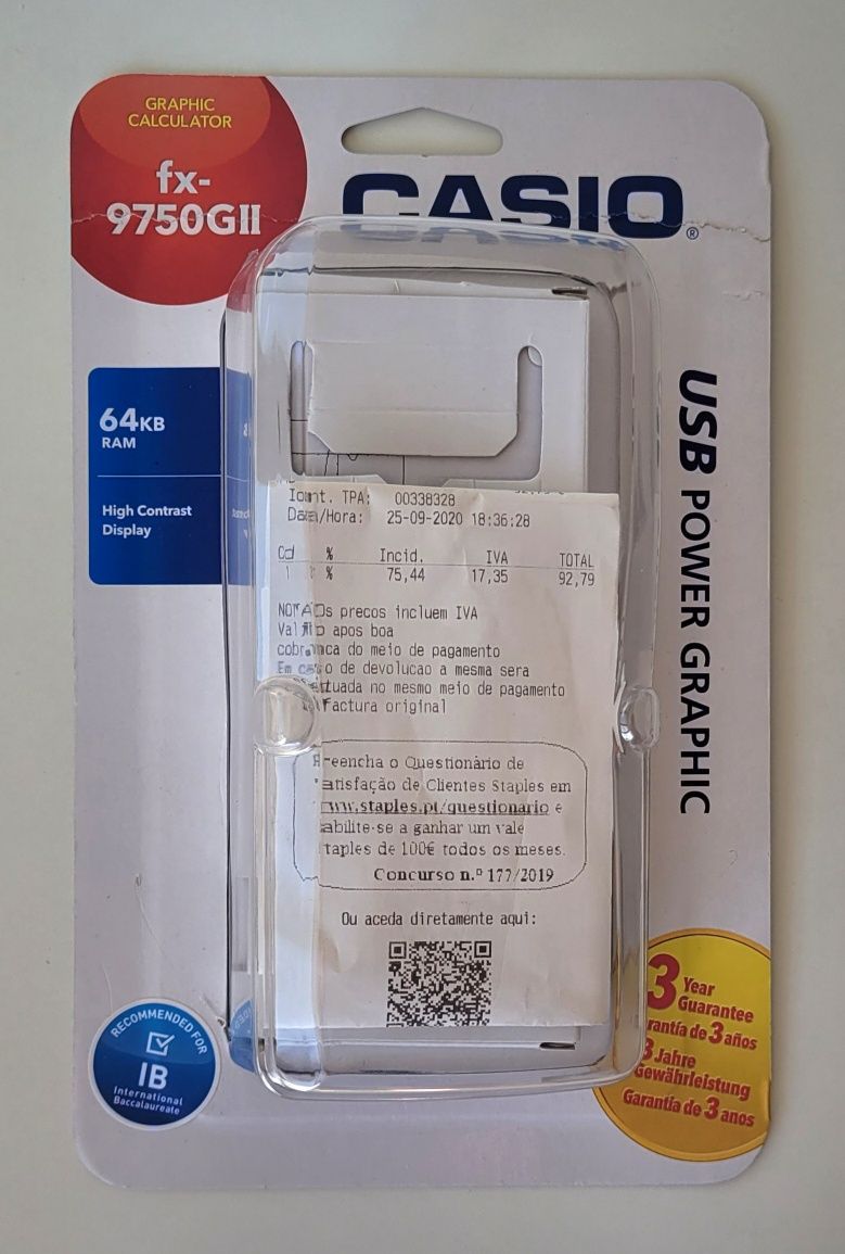 Maquina Calcular Gráfica Casio FX-9750GII