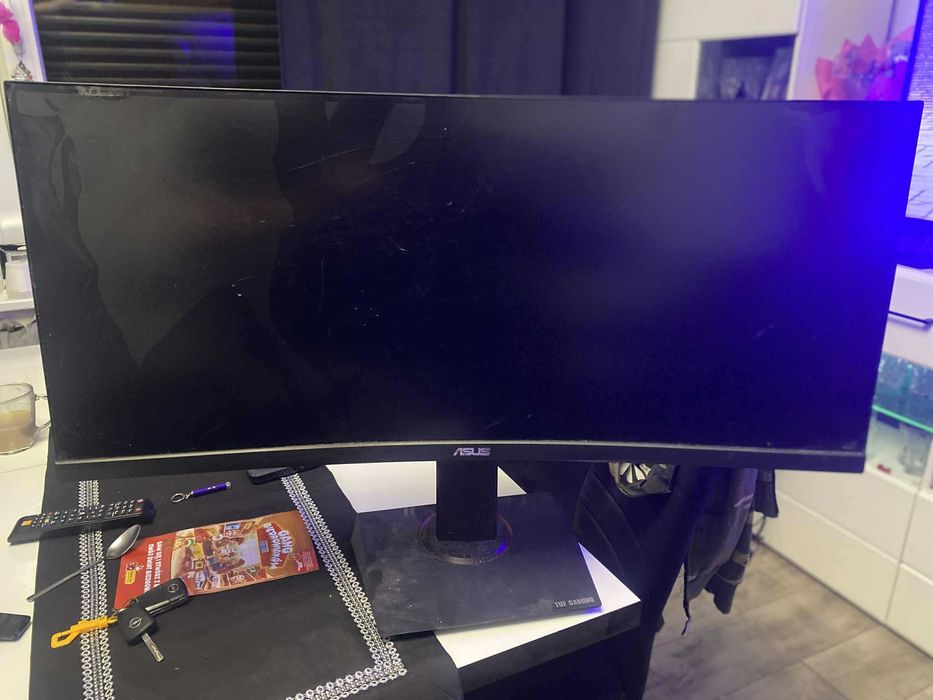 Uszkodzony Monitor, ASUS TUF Gaming VG35VQ  3440x1440. Tylko odbiór o