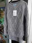 Sweter ażurek ala baby moher Lila Lou