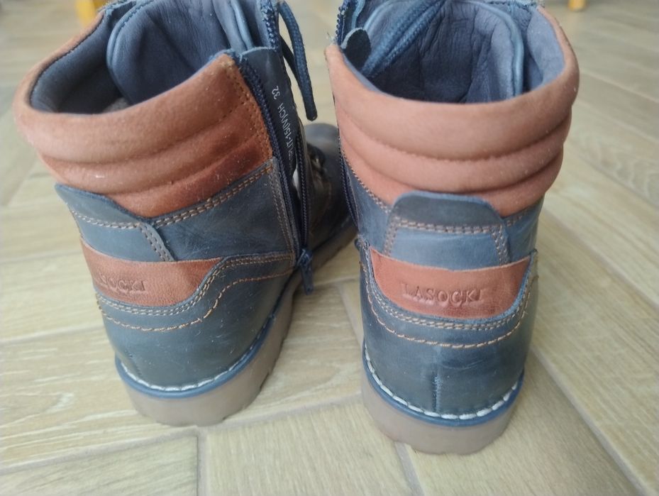 Jak nowe Kozaczki, trapery roz. 32 Lasocki, skóra
