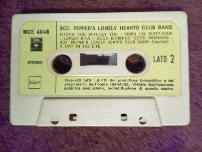 Cassete/K7 - The Beatles ‎– Sgt. Pepper's Lonely Hearts Club Band