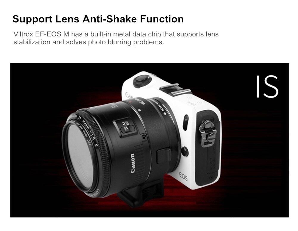Adaptador para Canon M lentes EF e EF- S - m2 m3 m5 m6 m10 m50 m100