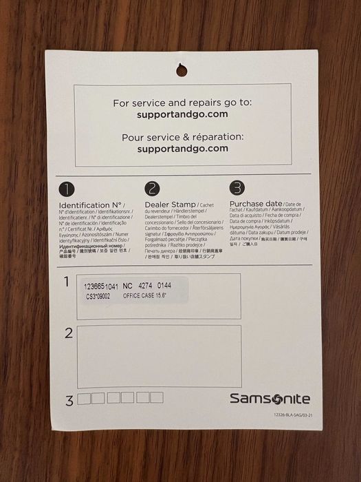 Samsonite Pasta para Portátil 15.6'' c/ Porta USB VECTURA EVO Preto