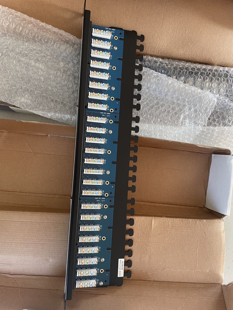 Alcadon Patch panel Rack 19" - ECS Panel 24xRJ45 UTP Cat.6 - nowy