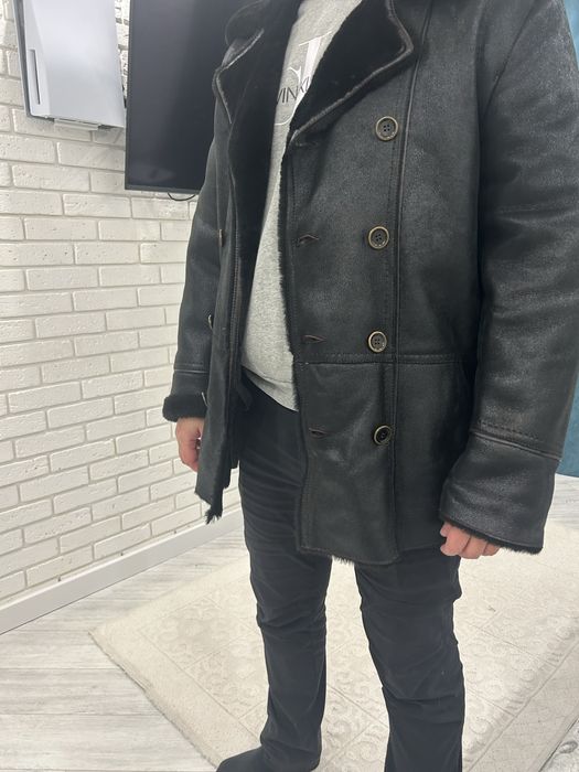 Натуральна чоловіча дублянка/Нова