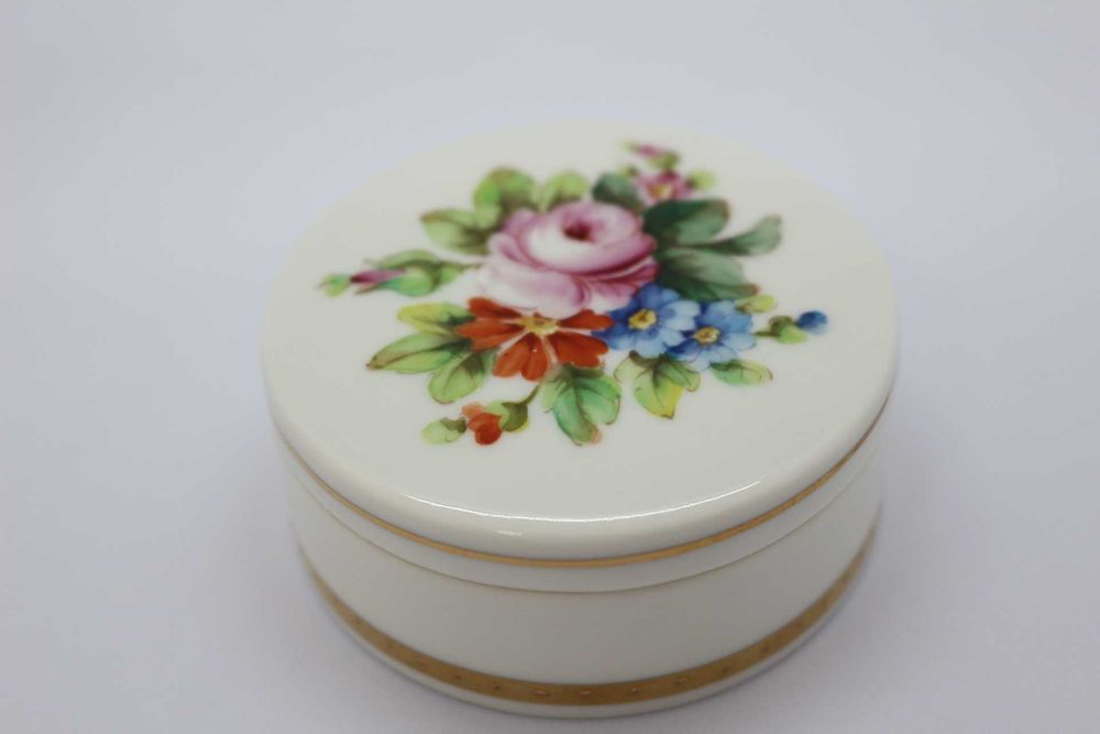 Caixa Regaleira Pequena Vista Alegre Floral Pintada à Mão