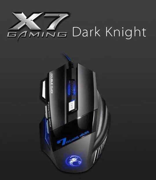 Mysz IMICE X7 2400 DPI 7-klawiszowa przewodowa gamingowa do gier LED