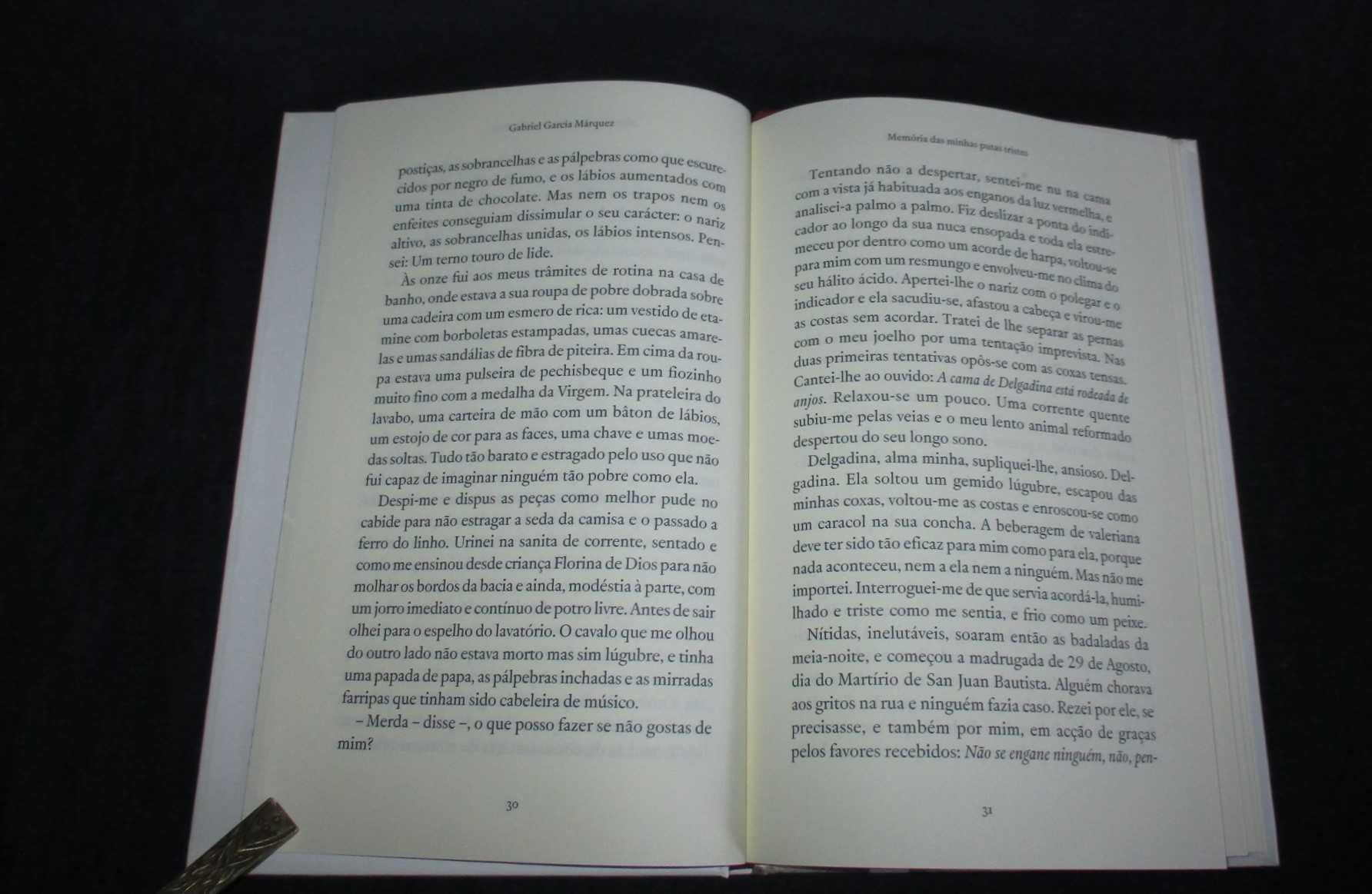 Livro Memória das Minhas Putas Tristes Gabriel García Márquez