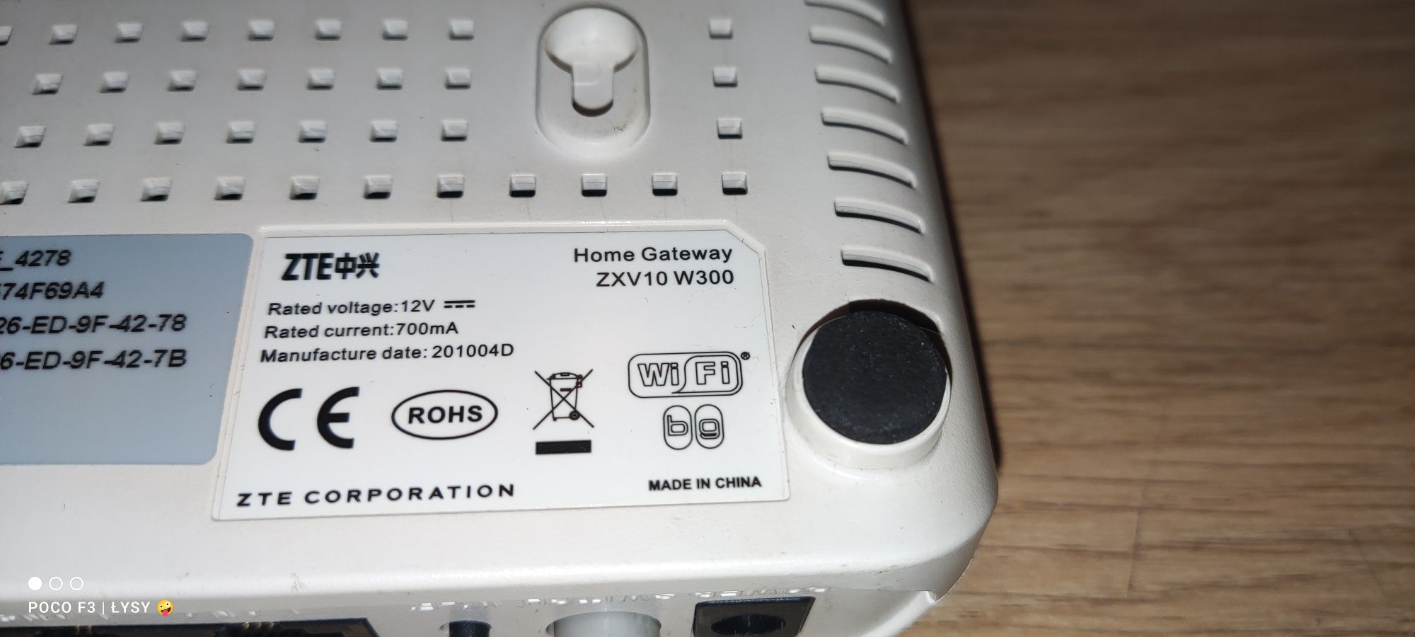 Router Wi-Fi  ZTE ZXV10