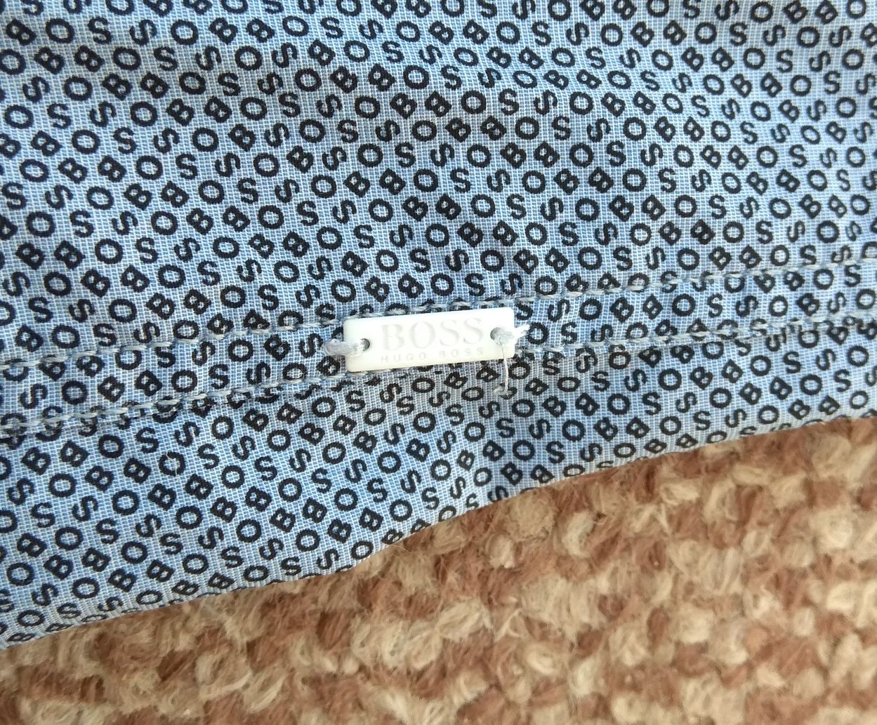 Hugo Boss L рубашка multilogo slim fit оригинал