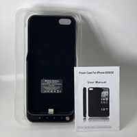  Capa Powerbank 4200mAh iPhone 5 / 5s SE Preto NOVO