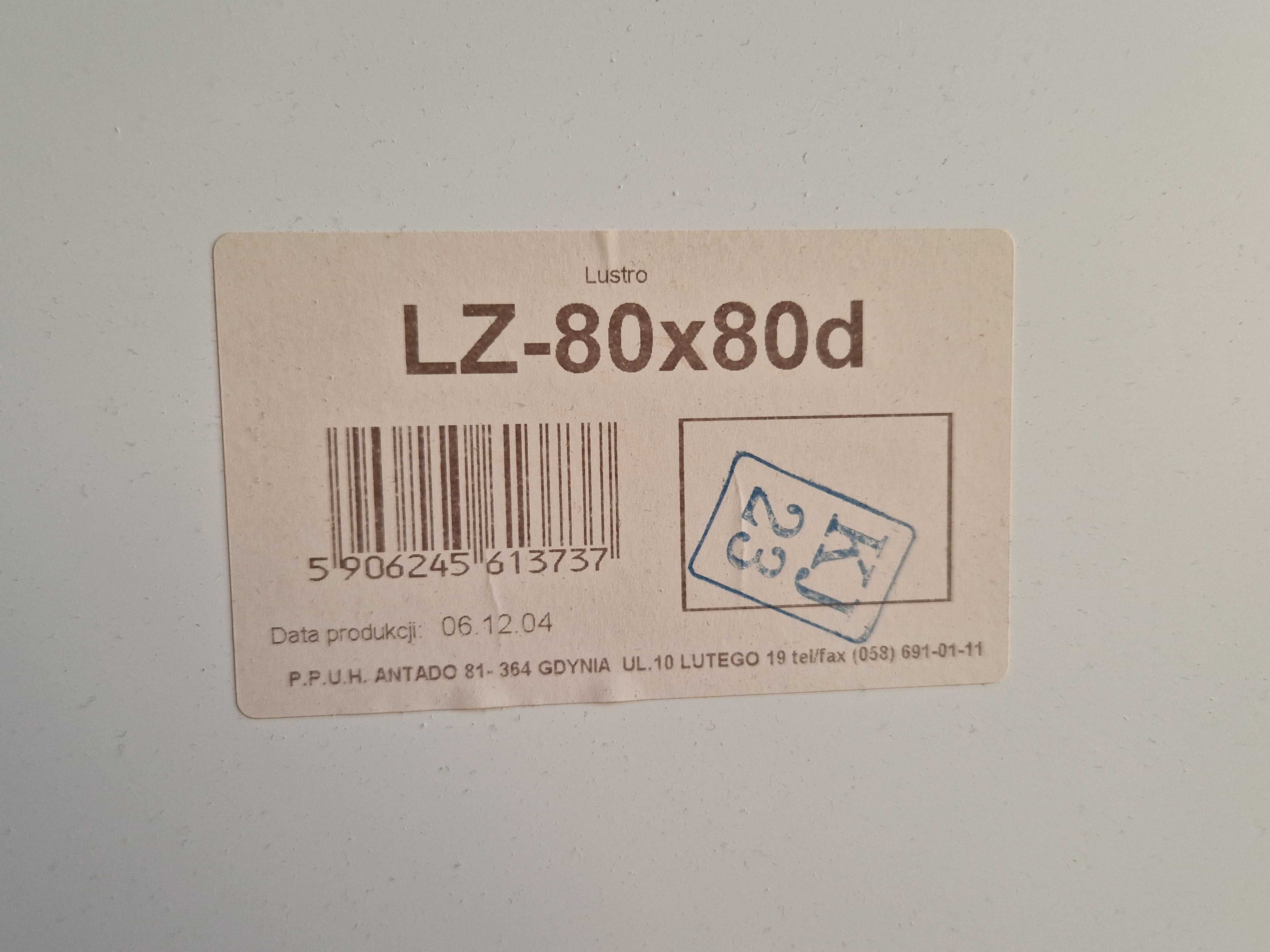 Lustro łazienkowe 80x80