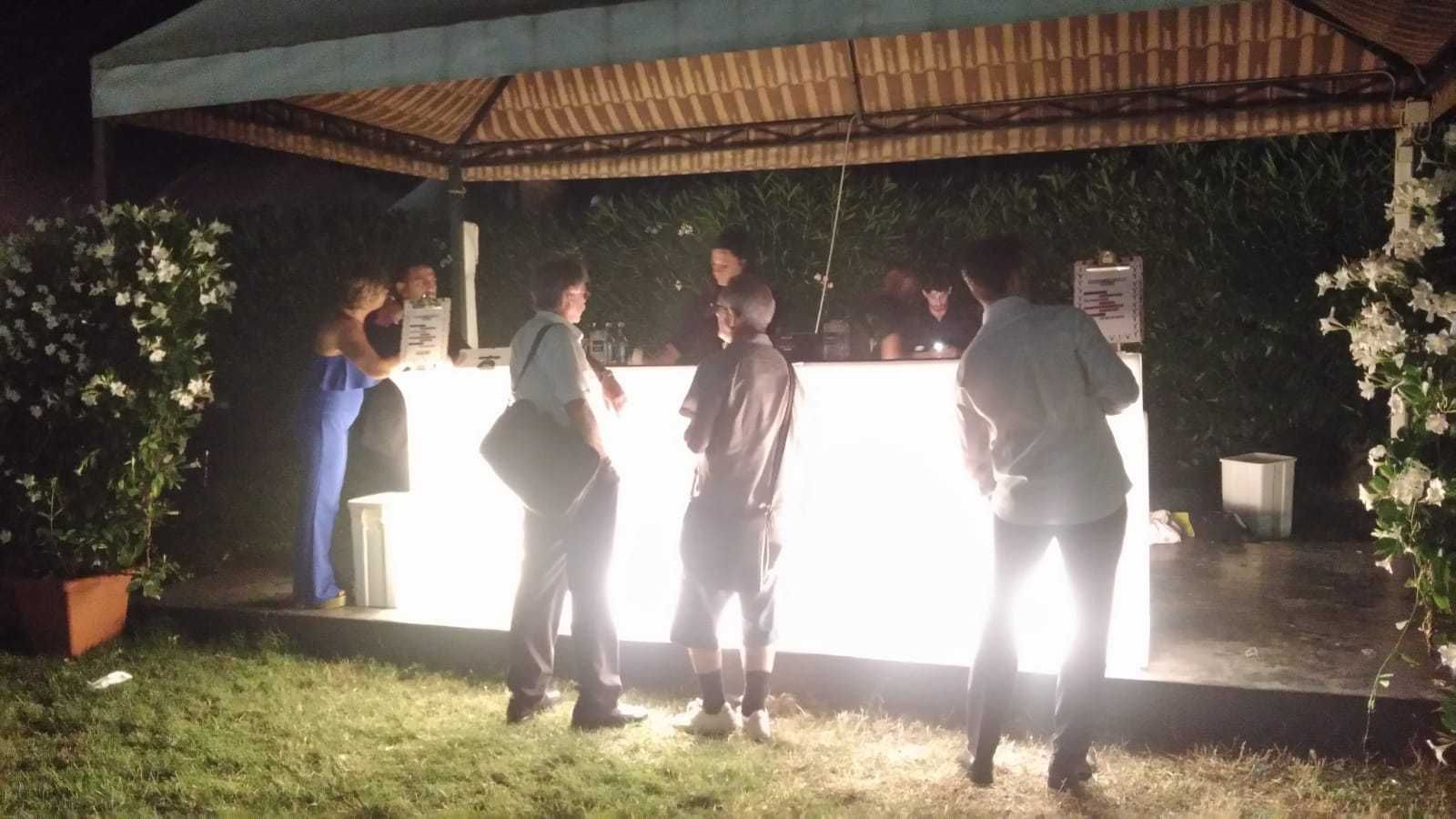 Balcão para eventos