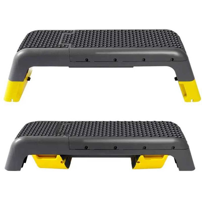 Степ-платформа з регульованою спинкою WCG Pro + еспандери