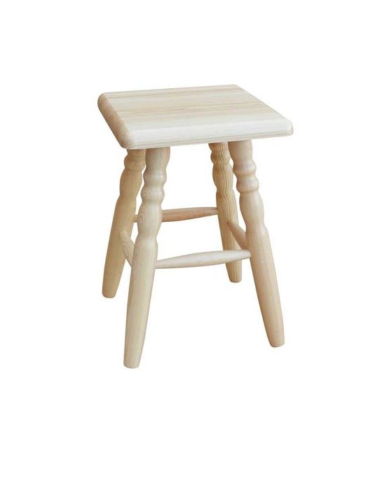 Taboret drewniany sosnowy 45 cm Toczony Kuchnia  PRODUCENT MEBLI