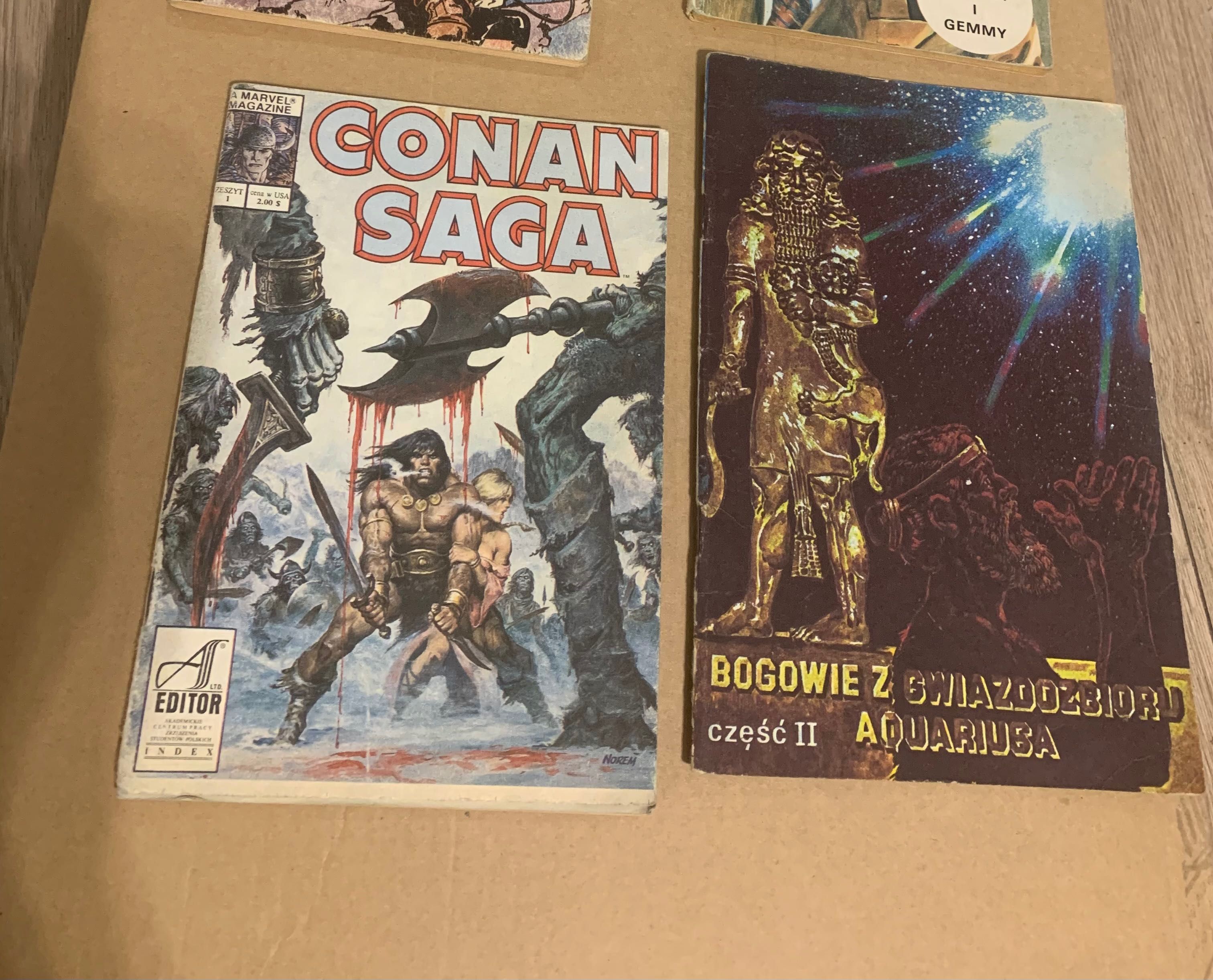 2 komiksy Conan Saga i Bogowie z gwiazdozbioru aquariusa cześć 2