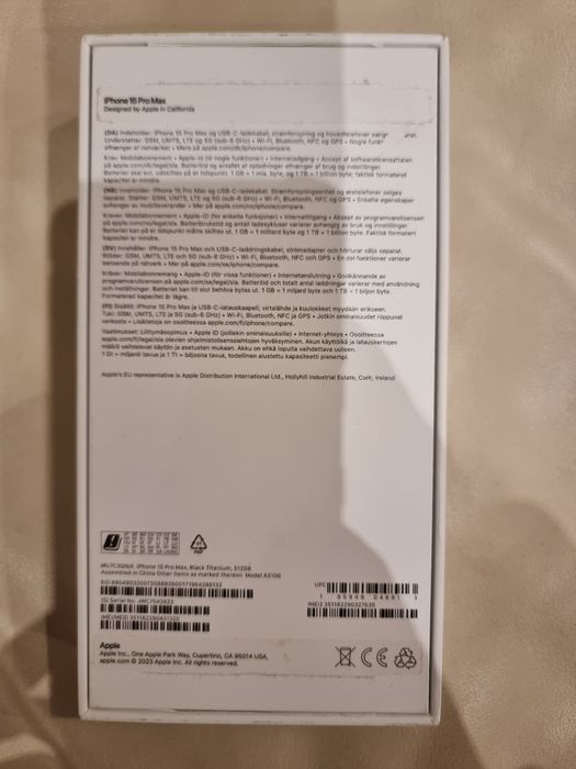 Iphone 15 Pro Max 512GB - Titânio Preto desbloqueado