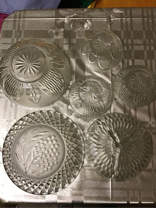 Салатниця хрусталь тарілка посуда кришталева креманка