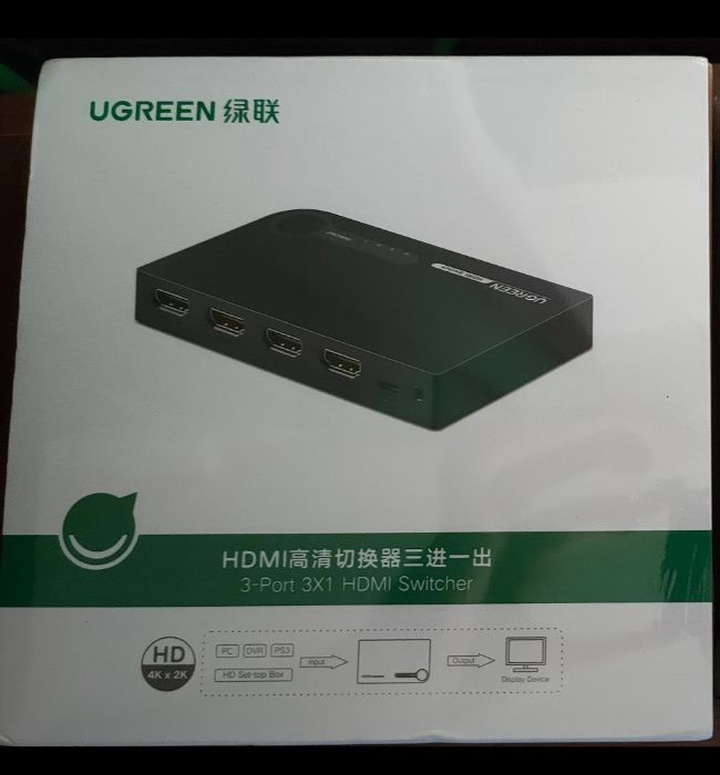 Ugreen HDMI разветвитель сплиттер 4K с пультом (40234)