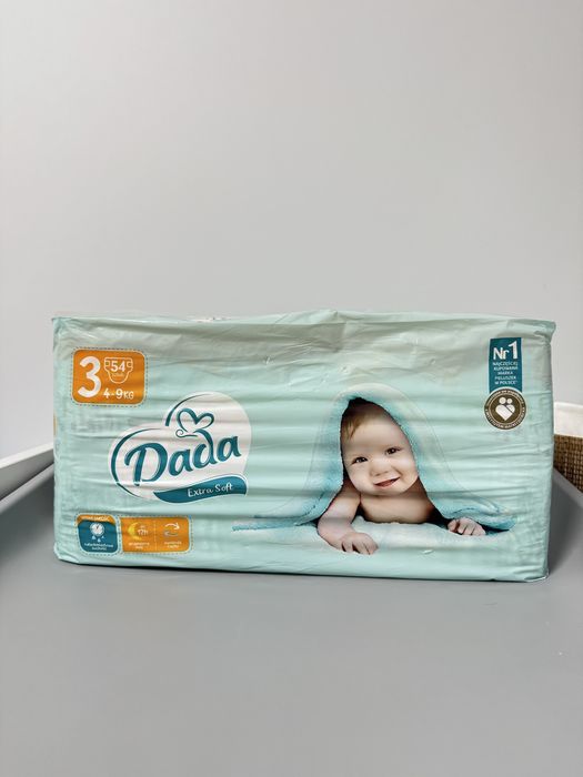 Sprzedam pieluszki Dada extra soft rozmiar 3 - 54szt. Nowe