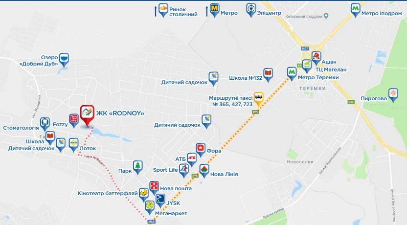 1-К 33м2 у кредит єОселя/єВідновлення, в 10 хв. метро Теремки/Київ