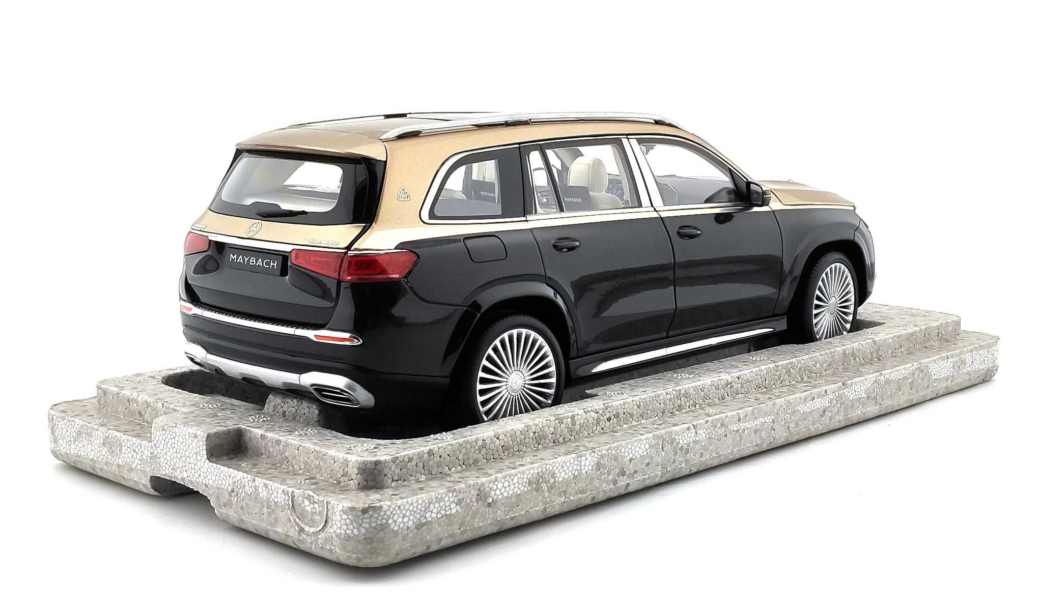 1/18 Mercedes Benz Maybach GLS 600 X167 black-gold Paragon