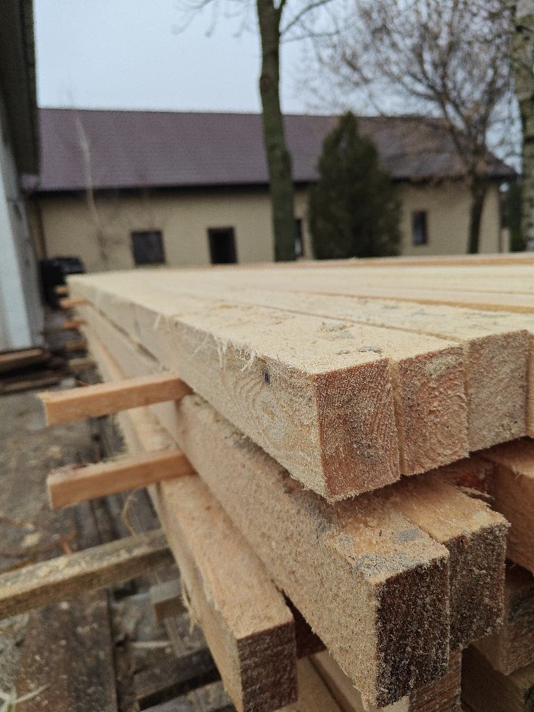 Krawędziaki, łaty, kontrłaty, deski