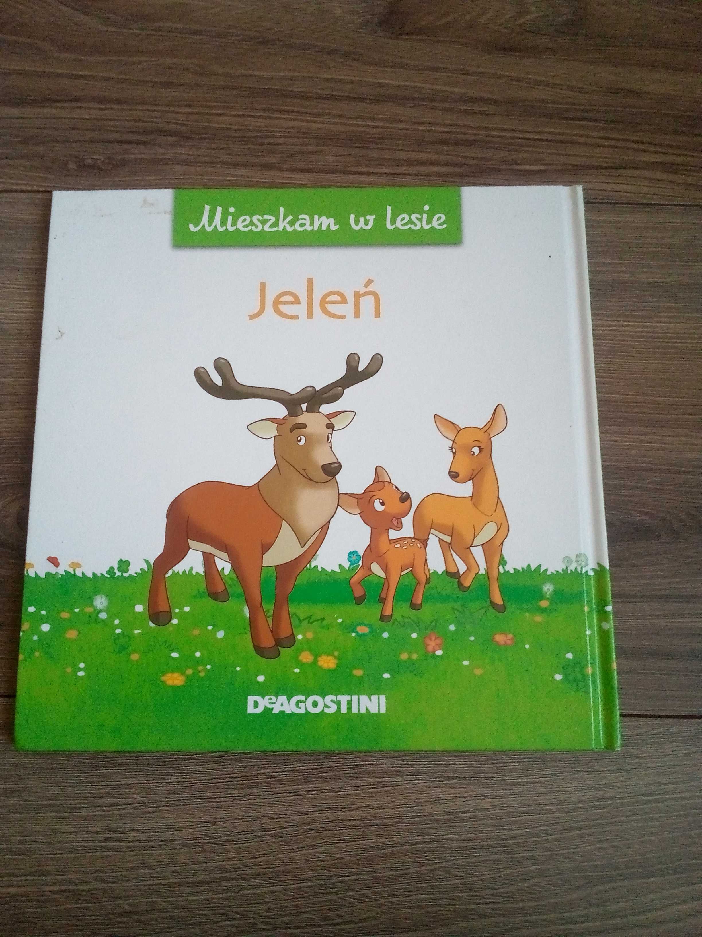 Książka dla dzieci pt. Jeleń - mieszkam w lesie wyd. DeAgostini