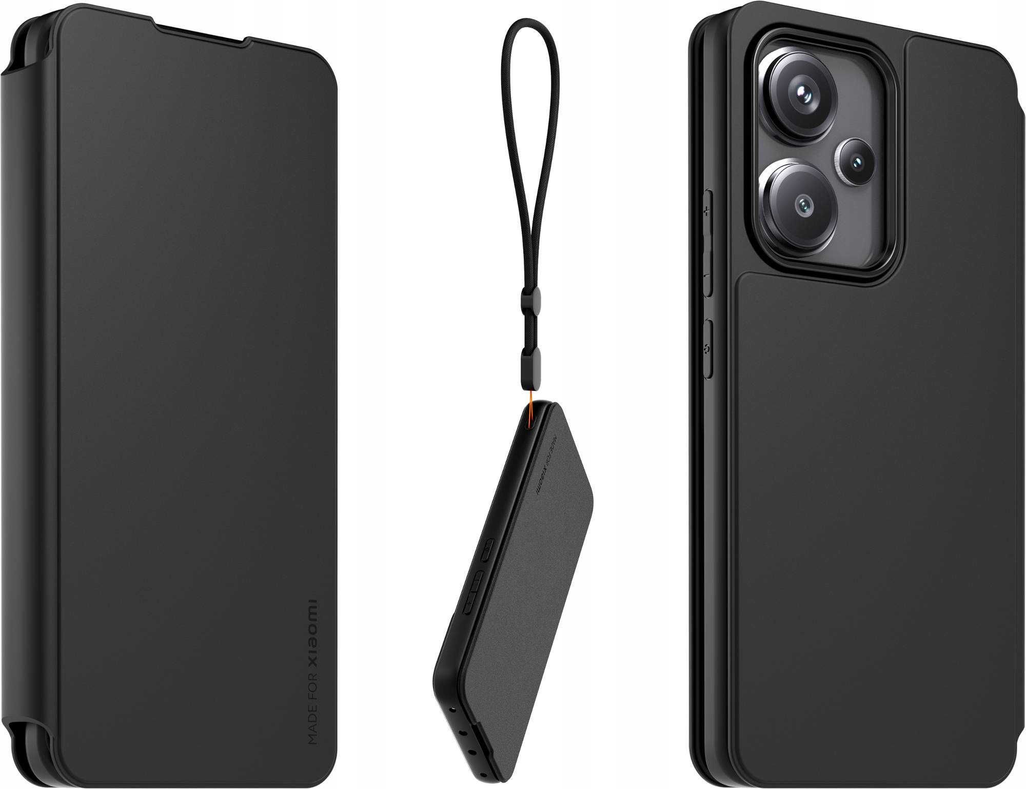 Etui z klapką made for xiaomi do Xiaomi Redmi Note 13 Pro+ 5G czarne