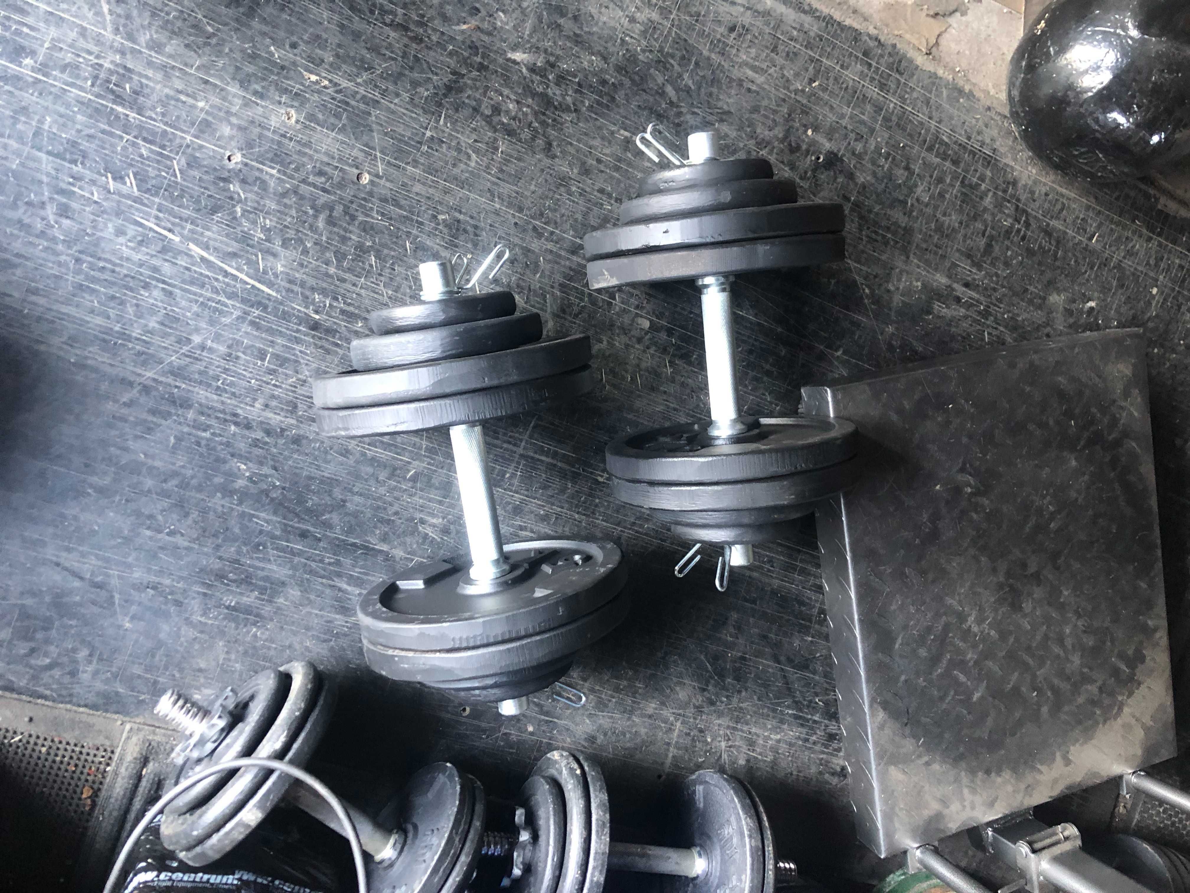 Hantle Sztangielki żeliwne regulowane 2 x 30kg