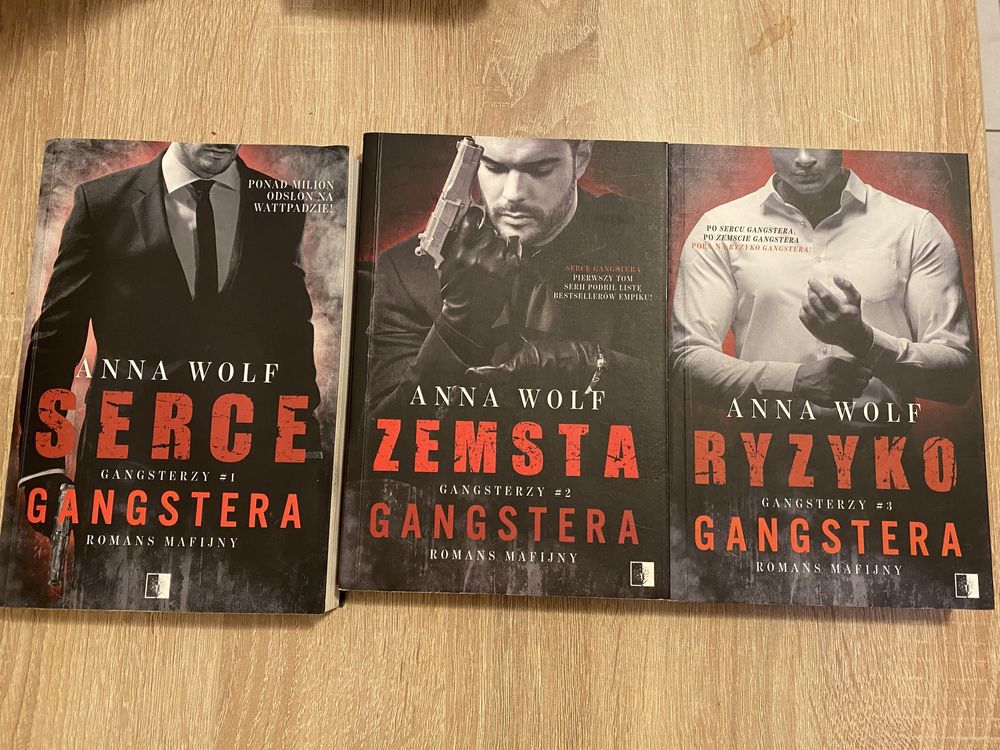 Seria Anny Wolf „serce ganstera” trzy czesci