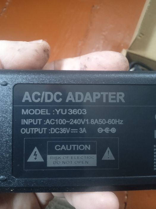 Зарядне, блок живлення, нове 36в 3а.