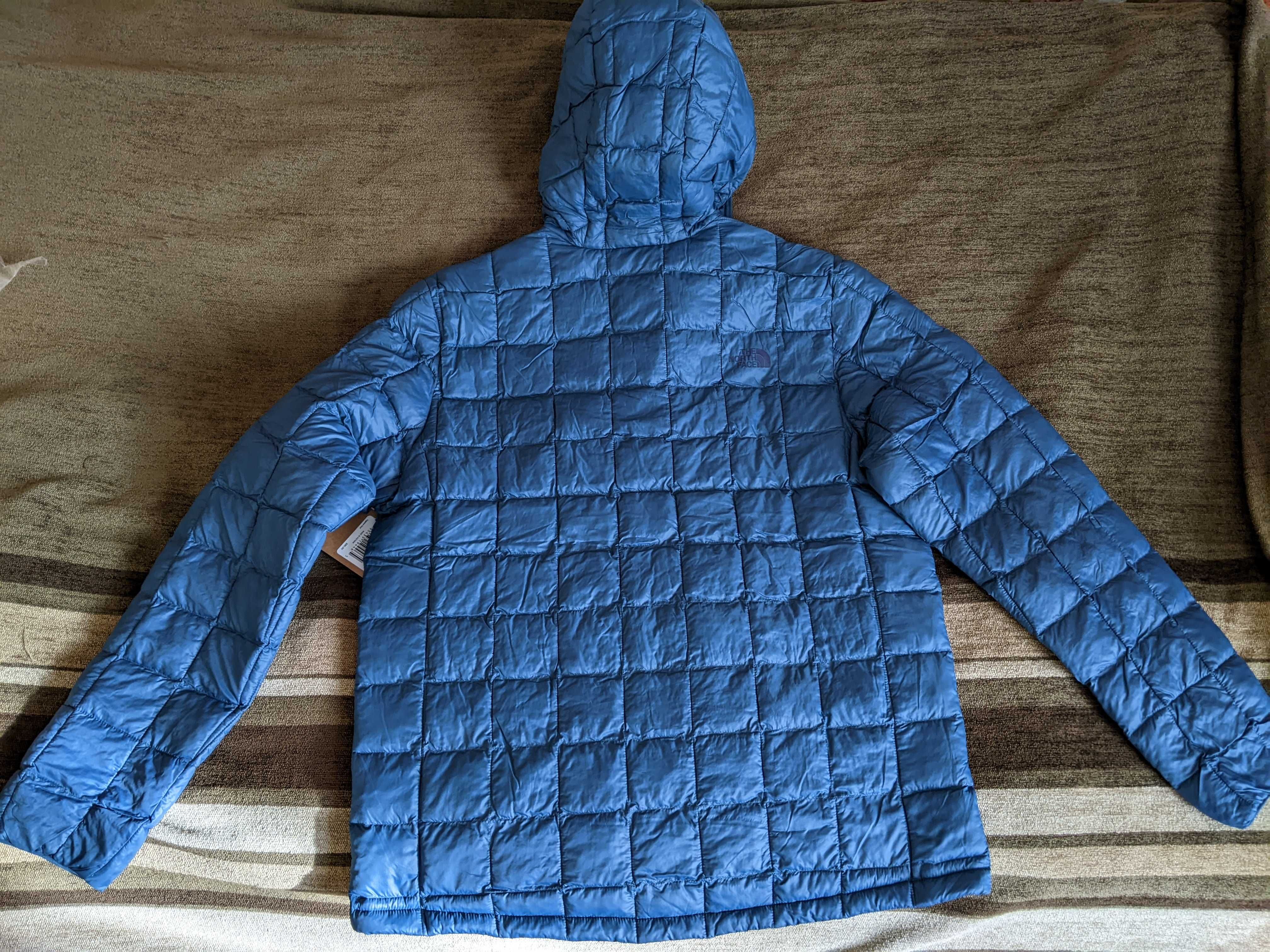 Куртка мікропуховик The North Face Thermoball Eco Hoodie Monterey Blue