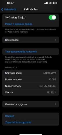 AirPods Pro oryginalne jak nowe