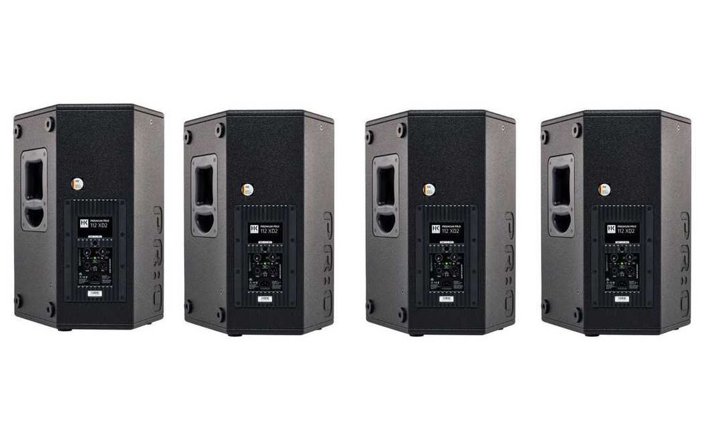 MONITORES PROFISSIONAIS HK - Amplificados com 600 Watts de qualidade