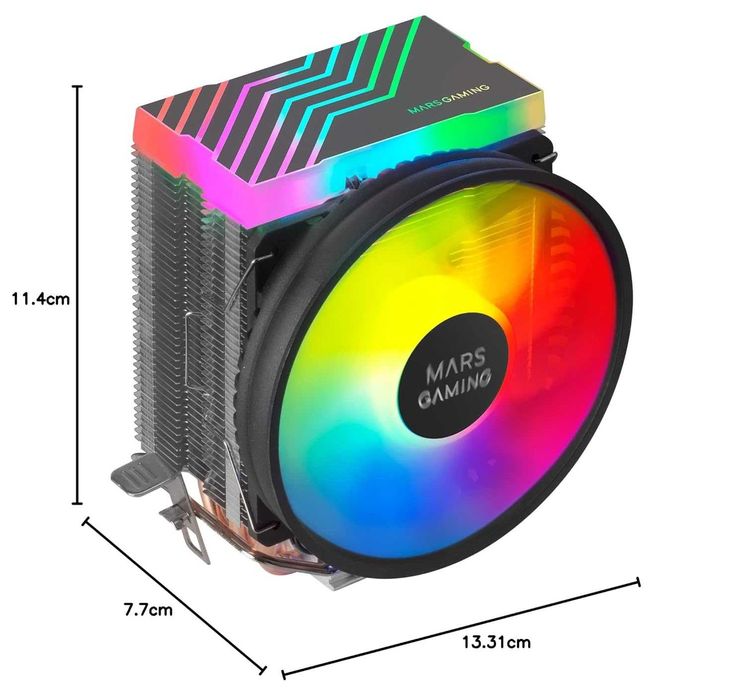 Chłodzenie procesora RGB Intel/AMD Mars Gaming MCPU33