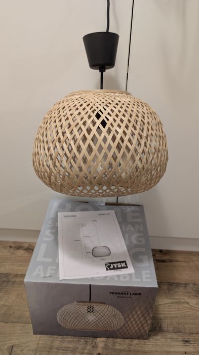 Lampa wisząca bambus SIGVARD Jysk stan idealny
