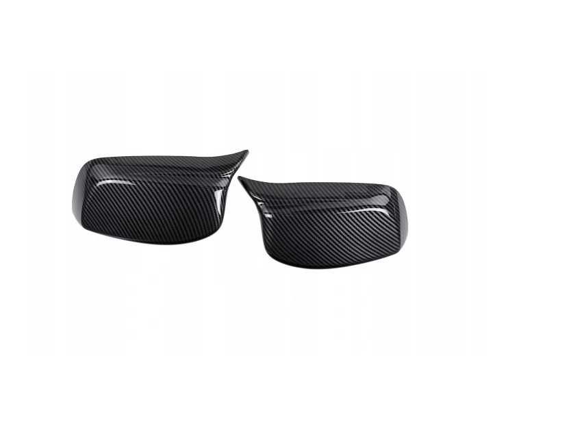 Obudowy Lusterek Nakładki BMW E60 E61 E63 Czarny Połysk / Carbon