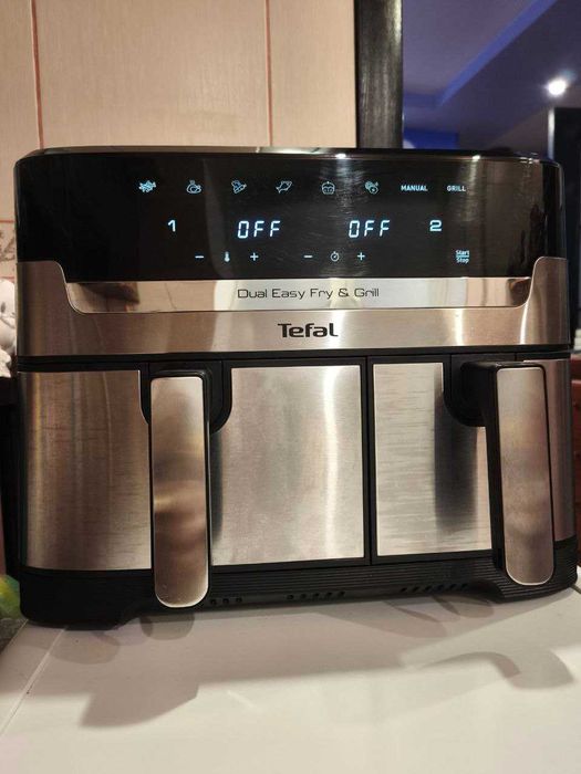 Аэрогриль Тефаль мультипечь TEFAL мультипіч аерогриль Dual Easy Grill