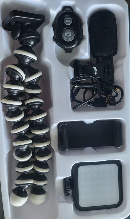 Комплект блогера Piko Vlogging Kit PVKLM03 селфі-лампа LED
