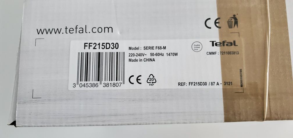 Frytkownica TEFAL UNO FF215D30