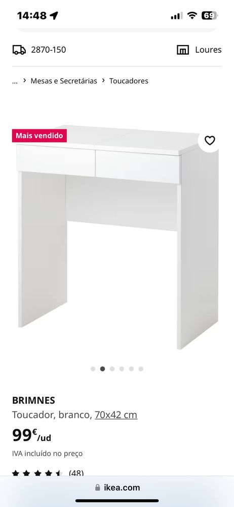 Aparador completamente novo da Ikea, ja montada ,valor negociavel