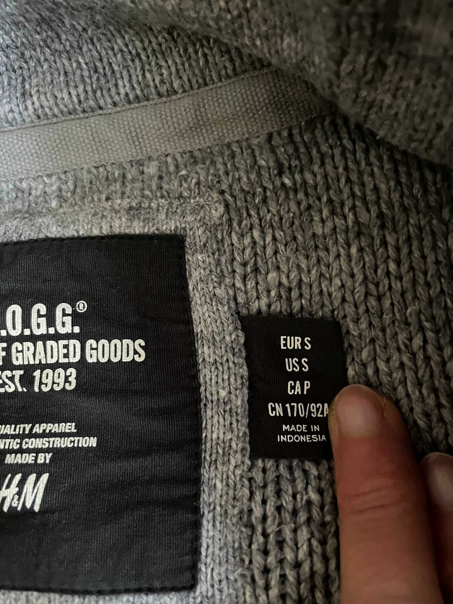 Sweter męski rozpinany, kardigan H&M, r. S/M.
