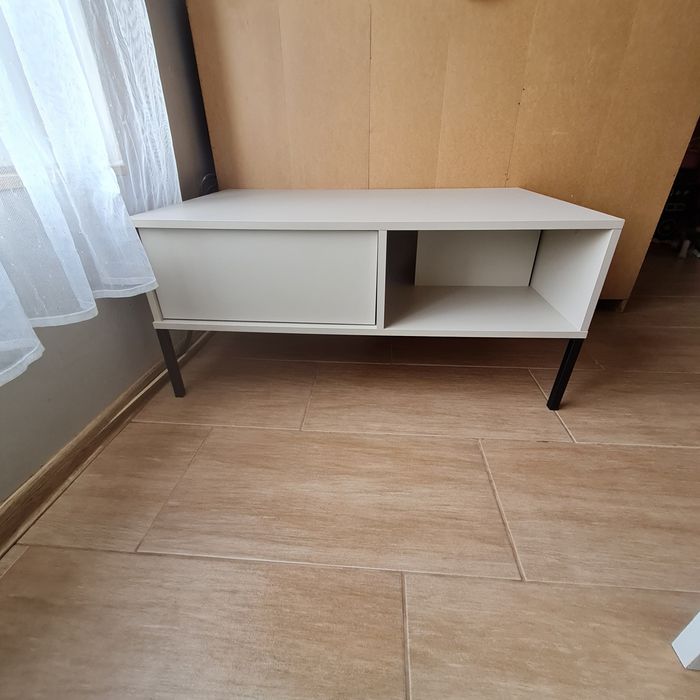 DAST Stolik kawowy z szufladami agata meble beżowy