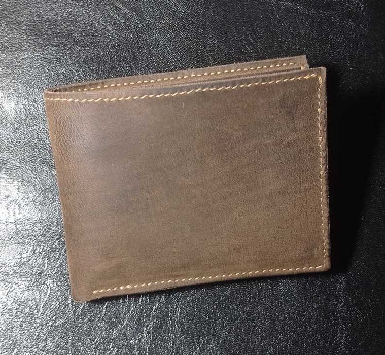 Кожаный кошелёк гаманець портмоне бумажник зажим . Handmade