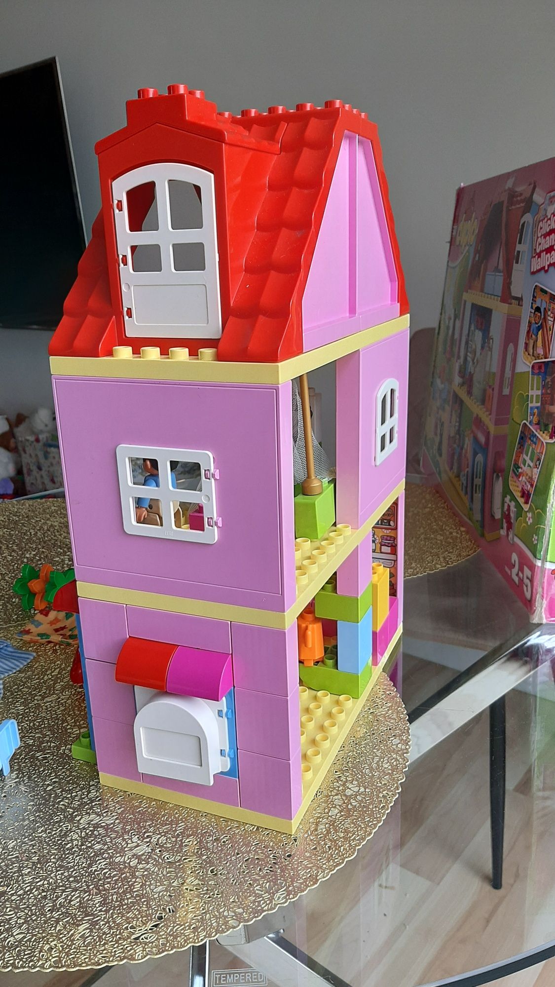 100% kompletny +gratis domek dom 10505 karton lego duplo