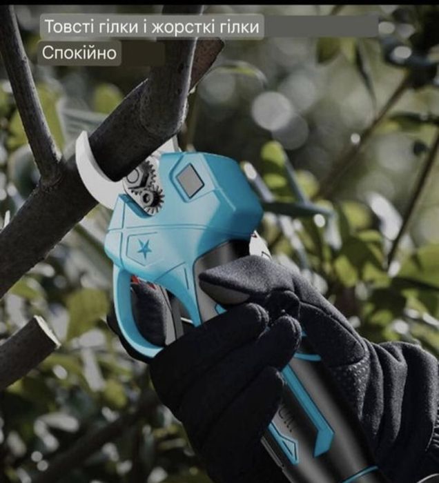 Секатор аккумуляторный безщёточный, секатор акумуляторний 3 контактний