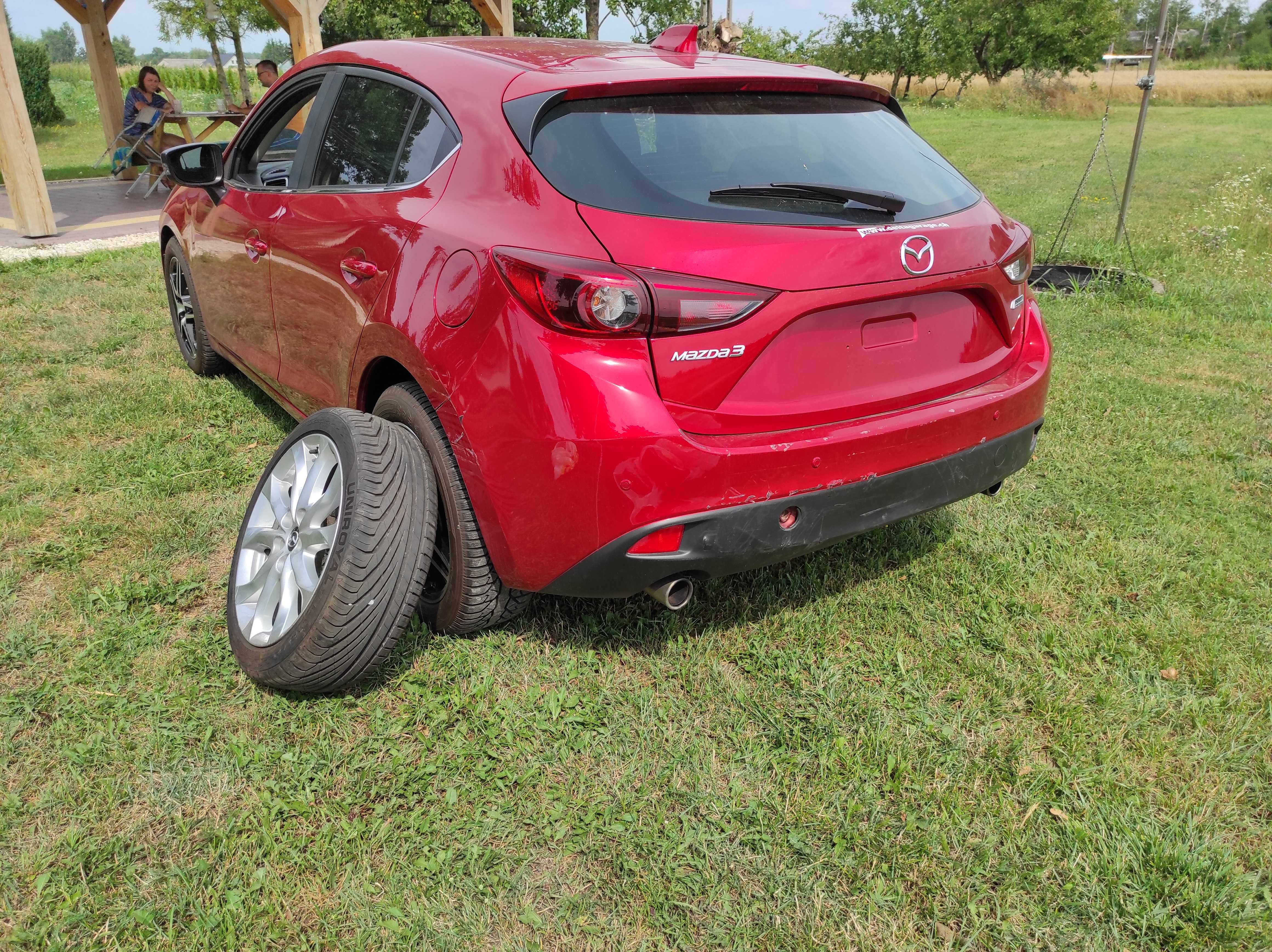 Mazda 3, 2013' - 18, zderzak tył HB, 41V, czujniki PDC, odblaski