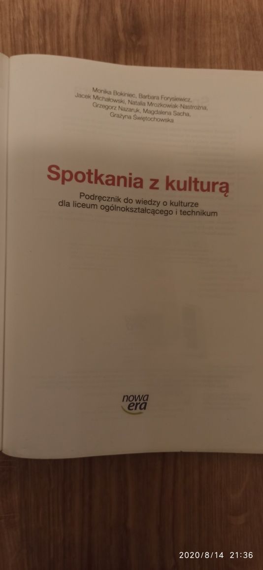 "Spotkania z kulturą" podręcznik stan bardzo dobry